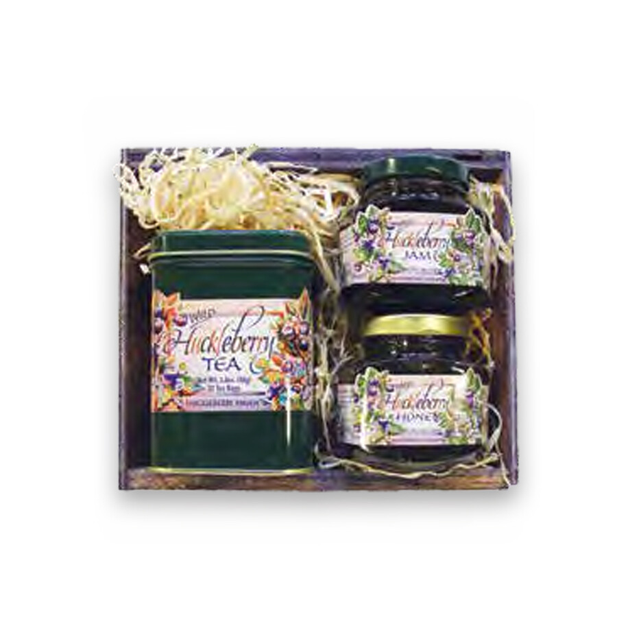 5 oz. Jam, 5 oz. Honey, Tea Tin Gift Crate
