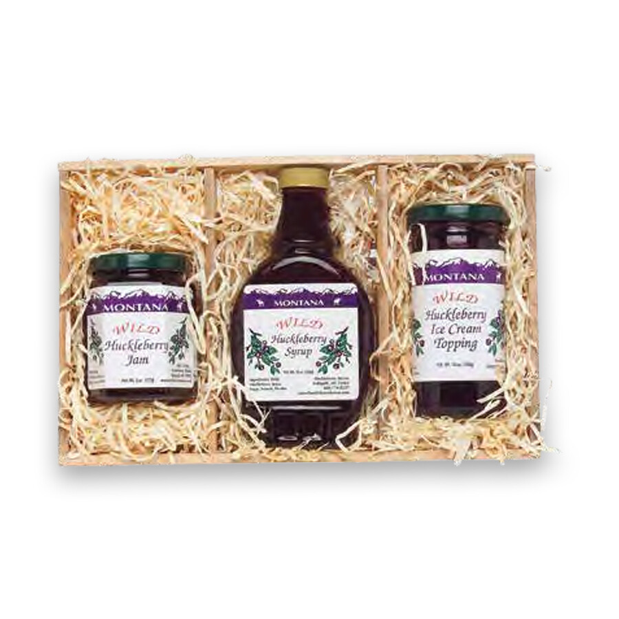 8 oz. Jam, 10 oz. Syrup, 12 oz. Topping Gift Crate