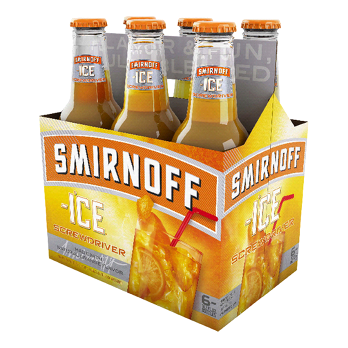 Smirnoff Screwdriver Ice 12Z Btl - 6PK