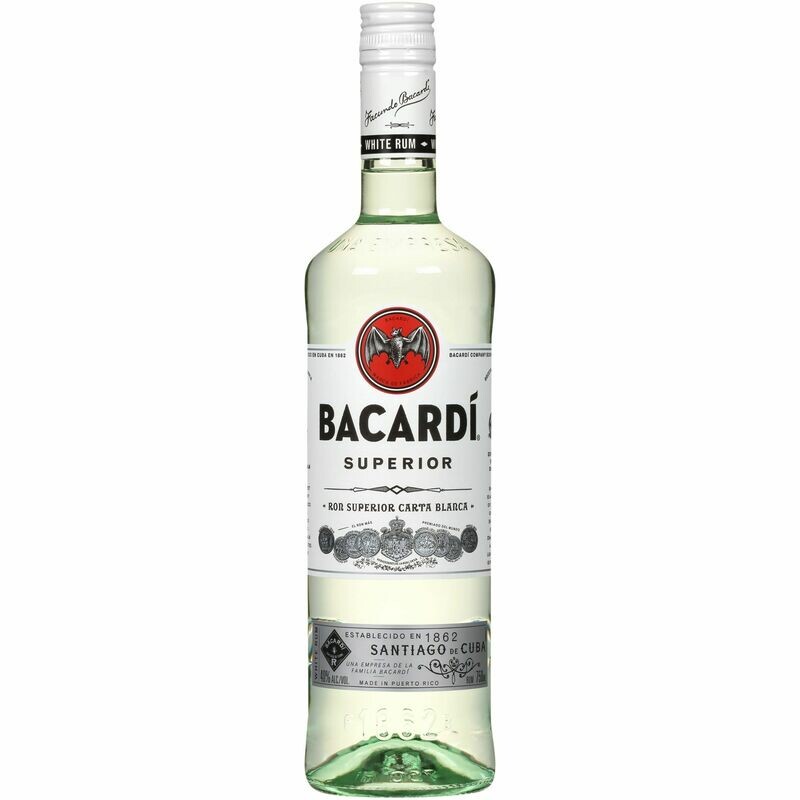 Bacardi Superior Rum Glass - 750ML Bacardi Superior Rum Glass - 750ML
