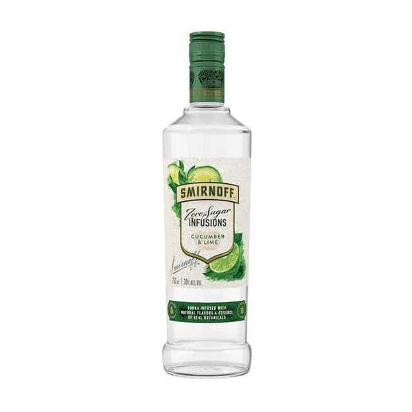 Smirnoff Zero Cucumber Lime Infusions Vodka - 750ML
