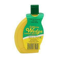 Wedge Lemon Juice 4Oz - 4 OZ