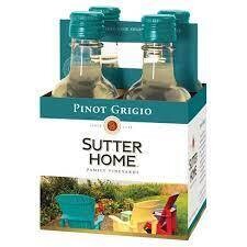 Sutter Home Pinot Grigio 4Pk 187M - 4PK