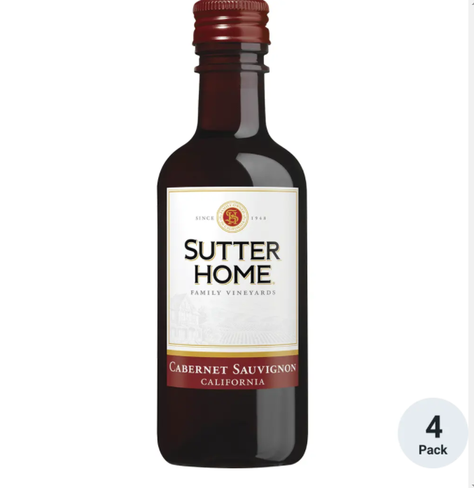 Sutter Home Cabernet 187M - SGL