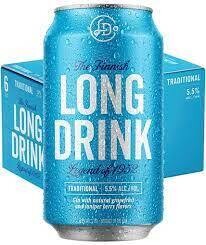 Long Drink Citrus & Gin Cocktail Traditional 12Z Can - 6PK