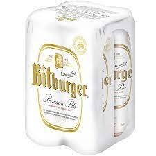 Bitburger Premium Pilsener 16.9 Oz Can - 4PK