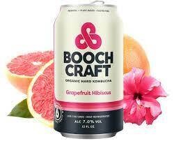 Boochcraft Grpfrt/Hibis/Herth Hard Kombucha 12Zcan - 6PK