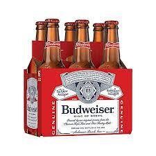 Budweiser 12Z Btl - 6PK