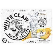 White Claw Hard Seltzer Mango 12Zcan - 12PK