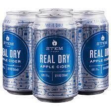 Stem Cider Real Dry Apple  12Z Can - 4PK