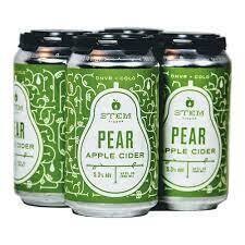 Stem Cider Pear Apple 12Z Can - 4PK