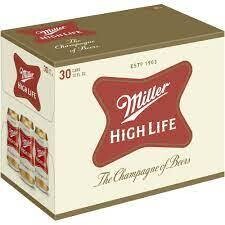 Miller High-Life 12Z Can - 30PK