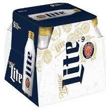 Miller Lite 16Z Aluminum Btl - 9PK