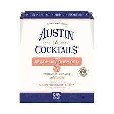 Austin Ruby Red Cocktail 8.4Z Can 4Pk - 4PK Austin Ruby Red Cocktail 8.4Z Can 4Pk - 4PK