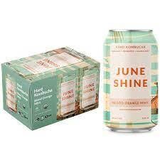 Juneshine Blood Orng Mint Hard Kombucha 12Z 6Pk - 6PK