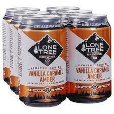 Lone Tree Vanilla Caramel Amber 12Z Can - 6PK