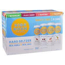 High Noon Sun Sips Variety Vodka/Soda Can 8Pk - 8PK
