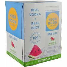 High Noon Sun Sips Watermelon Vodka/Soda 355Ml 4Pk - 4PK