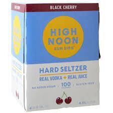 High Noon Sun Sips Black Cherry Vodka/Soda 355Ml 4Pk - 4PK