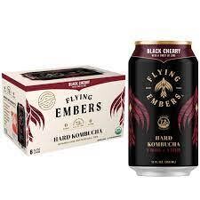 Flying Embers Hard Kombucha Cherry/Lime 12Z Can - 6PK