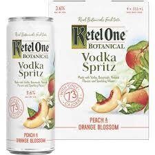 Ketel One Peach & Orange Botanical Vodka Sprtiz - 4PK