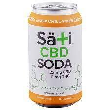 Sati Cbd Soda Ginger Chill 23Mg 12Z Can - 12OZ