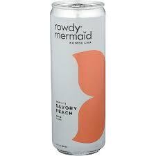 Rowdy Mermaid Savory Peach Hard Kombucha 12Z Can - 12OZ