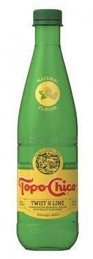 Topo Chico Lime Agua Plastic Mineral Mexico - 15OZ