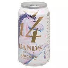 14 Hands Can Unicorn Rose Bubbles 375 Sgl - SGL
