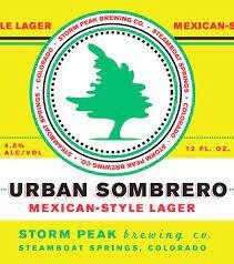 Storm Peak Urban Sombrero Mexican Lager 12Zcan 6Pk - 6PK