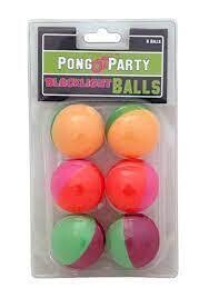 Ping Pong/Beer Pong Balls Emoji - 6PK