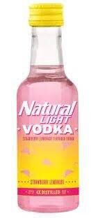 Natural Light Vodka Straw/Lemon - 50ML