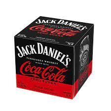 Jack Daniel'S & Coca Cola Zero 12Z Can 4Pk - 4PK