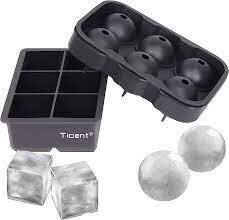 Ice Molds Ticent Silicone Square/Round 1 Each - EACH