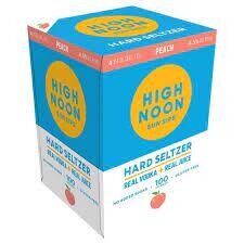 High Noon Sun Sips Peach Vodka/Soda 355Ml 4Pk - 4PK