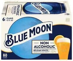 Blue Moon Non-Alc Belgian White 12Zcan - 6PK