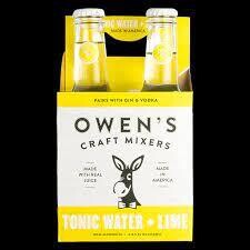 Owen'S Craft Tonic Wtr Lime Mxr 4Pk Btl - 250ML