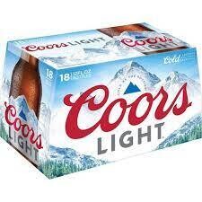 Coors Light 18 Pack 12Z Btl - 18PK