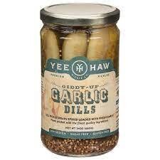 Yee Haw Pickle Giddy Up Garlic Dills - 24OZ