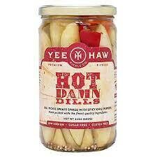 Yee Haw Pickle Hot Damn Dills - 24OZ
