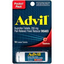 Advil Tablets Vial 10 Tabs Carded - EACH