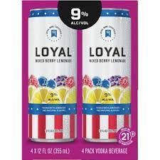 Loyal Nine Vodka Mixed Berry Lemonade - 4PK