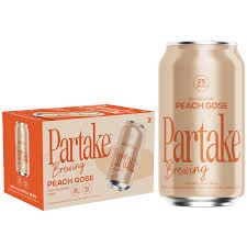 Partake Non-Alch Peach Gose 12Z 6Pk - 6PK Partake Non-Alch Peach Gose 12Z 6Pk - 6PK