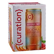 Curation Grapefruit Vodka Hard Seltzer - 4PK Curation Grapefruit Vodka Hard Seltzer - 4PK