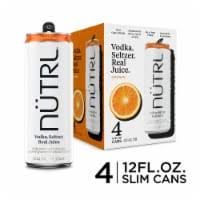 Nutrl Orange Vodka Seltzer 12Zcan - 4PK Nutrl Orange Vodka Seltzer 12Zcan - 4PK