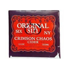 Original Sin Crimson Chaos Cider 12Zcan - 6PK