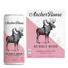 Archer Roose Bubbly Rose 250Ml Can 4Pk - 4PK Archer Roose Bubbly Rose 250Ml Can 4Pk - 4PK