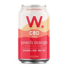 Weller Sparkling Cbd Water Peach Mango 25Mg 12Z Can - 12OZ