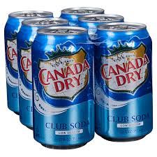 Canada Dry Club Soda 7.5Zcan - 6PK
