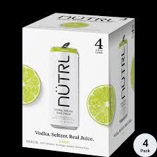Nutrl Lime Vodka Seltzer 12Zcan - 4PK